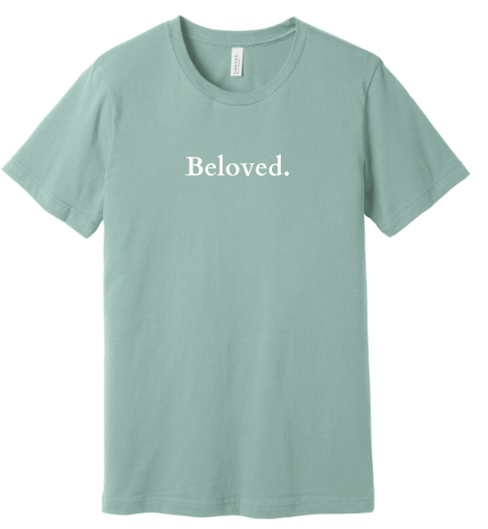First Covenant Church T-shirt with "Beloved" design