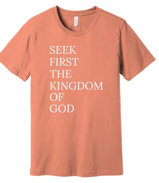 First Covenant Church T-shirt with "SEEK FIRST" design - Image 3