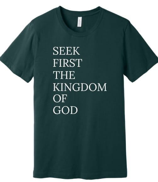 First Covenant Church T-shirt with "SEEK FIRST" design - Image 8