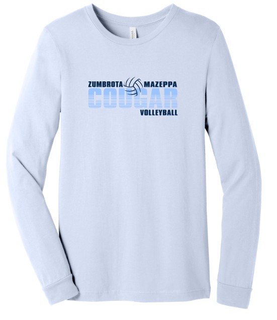 Zumbrota-Mazeppa Cougar Volleyball Long Sleeve Tee