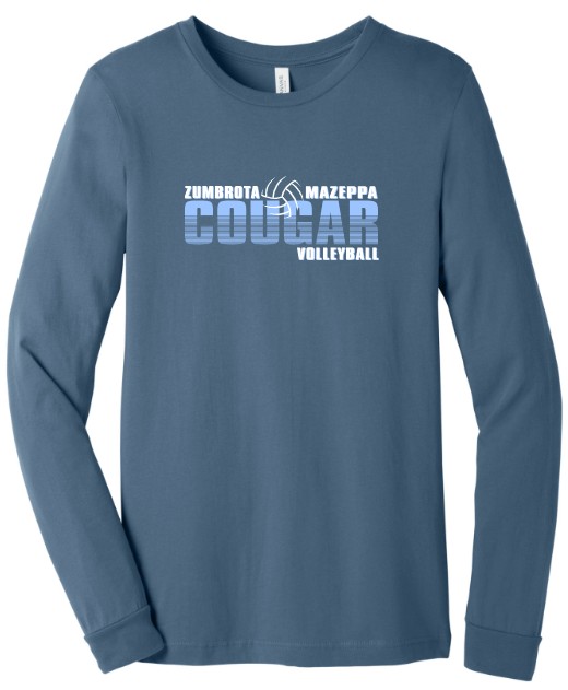 Zumbrota-Mazeppa Cougar Volleyball Long Sleeve Tee - Image 4