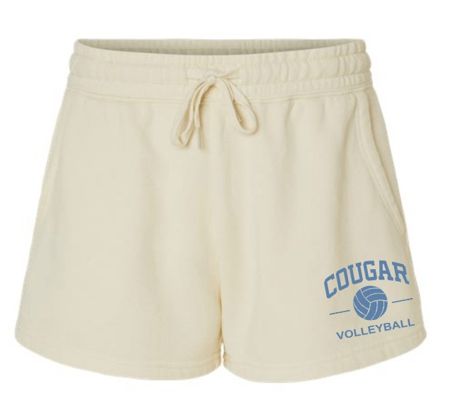 Zumbrota-Mazeppa Cougar Volleyball WOMEN'S Fleece Shorts - Image 3