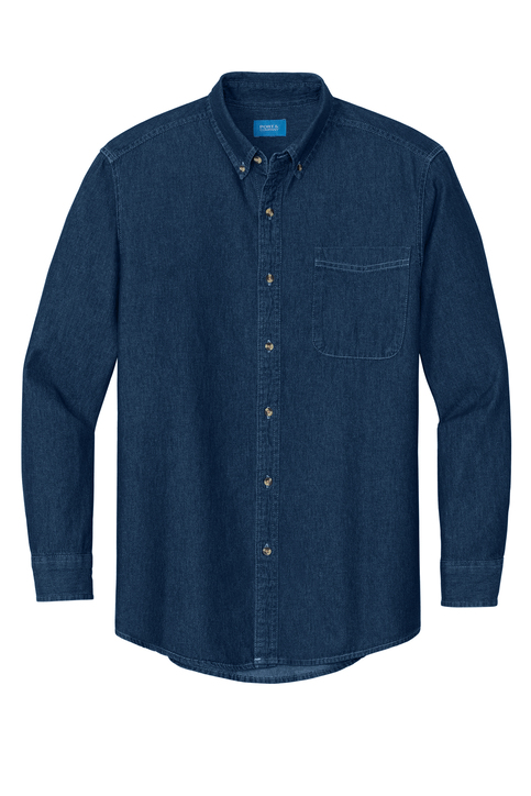Tiger Pride Adult Long Sleeve Denim Shirt - Image 3