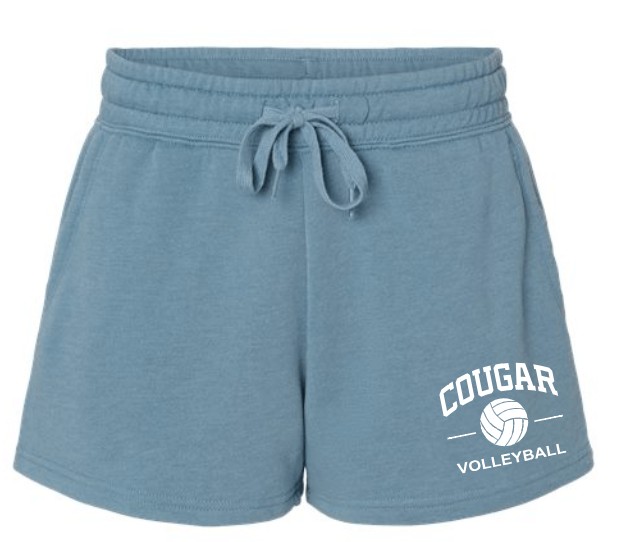 Zumbrota-Mazeppa Cougar Volleyball WOMEN'S Fleece Shorts - Image 2