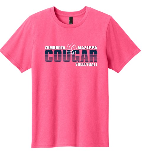 Zumbrota-Mazeppa Cougar Volleyball YOUTH T-shirt - Image 2