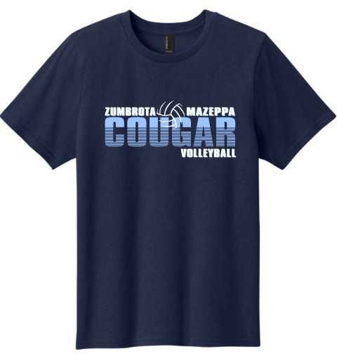 Zumbrota-Mazeppa Cougar Volleyball YOUTH T-shirt - Image 4