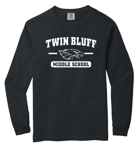 Twin Bluff Middle School Heavyweight Long Sleeve Tee - Image 2
