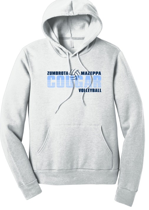 Zumbrota-Mazeppa Cougar Volleyball Sponge Fleece Hoodie - Image 5