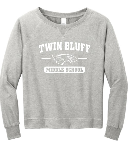 Twin Bluff Middle School Women’s Featherweight French Terry™ Long Sleeve Crewneck