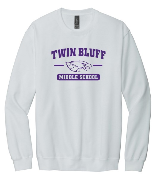 Twin Bluff Middle School Softstyle Crewneck Sweatshirt - Image 6