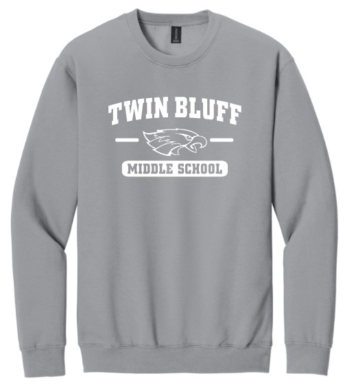 Twin Bluff Middle School Softstyle Crewneck Sweatshirt - Image 2