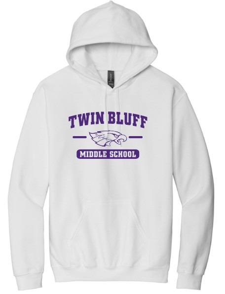 Twin Bluff Middle School Softstyle Hooded Sweatshirt - Image 2